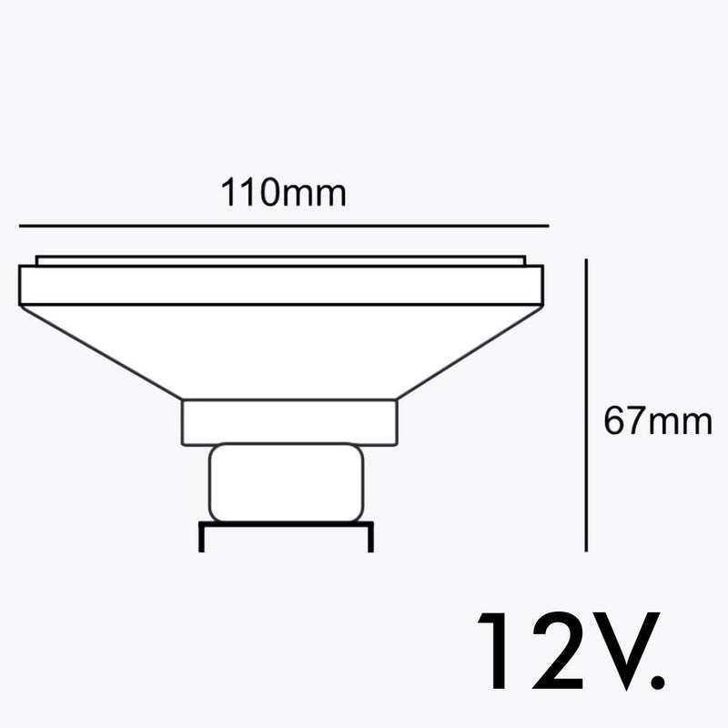 14W AR111 G53 LED Bulb 2800K - LED ceiling lighting