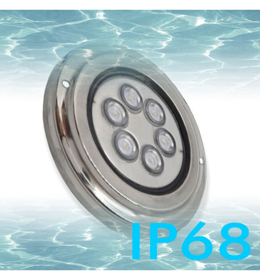 18W Underwater LED Light 12V DC IP68 Stainless Steel - 4000K / FAST 2-4 days delivery - Underwater LED