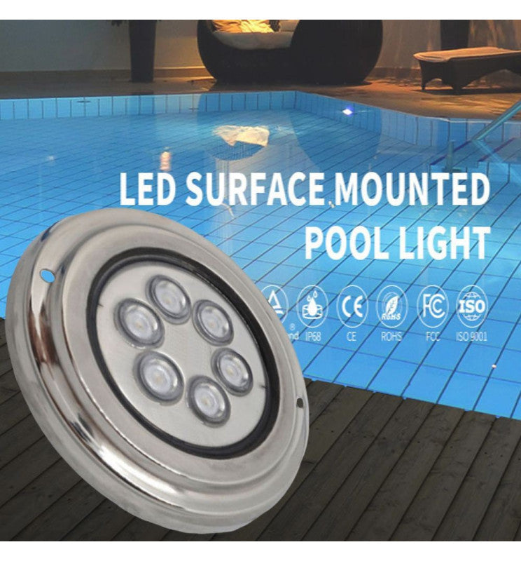 18W Underwater LED Light 12V DC IP68 Stainless Steel - Underwater LED