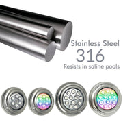 18W Underwater LED Light 12V DC IP68 Stainless Steel - Underwater LED