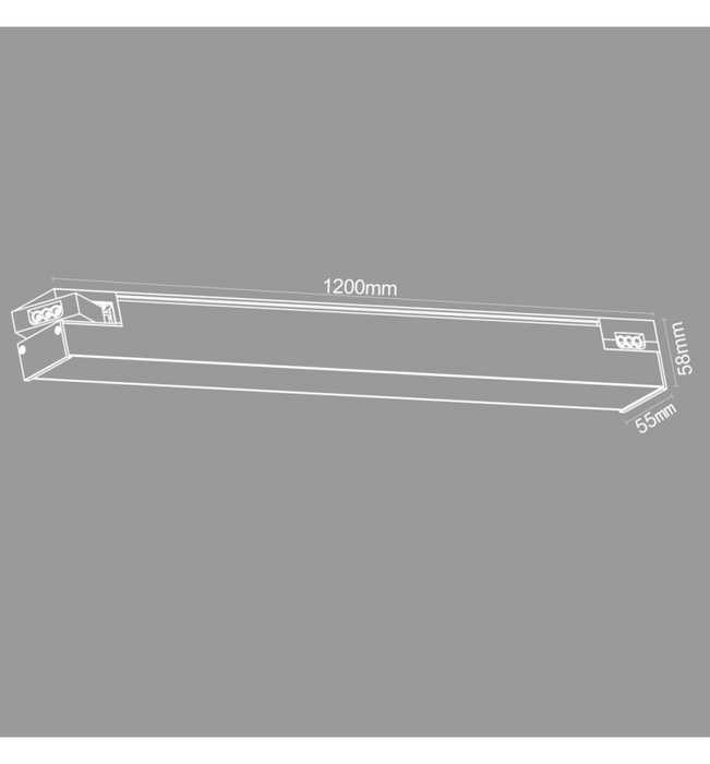 50W LED Linear Light STELLAR Linkable 120cm