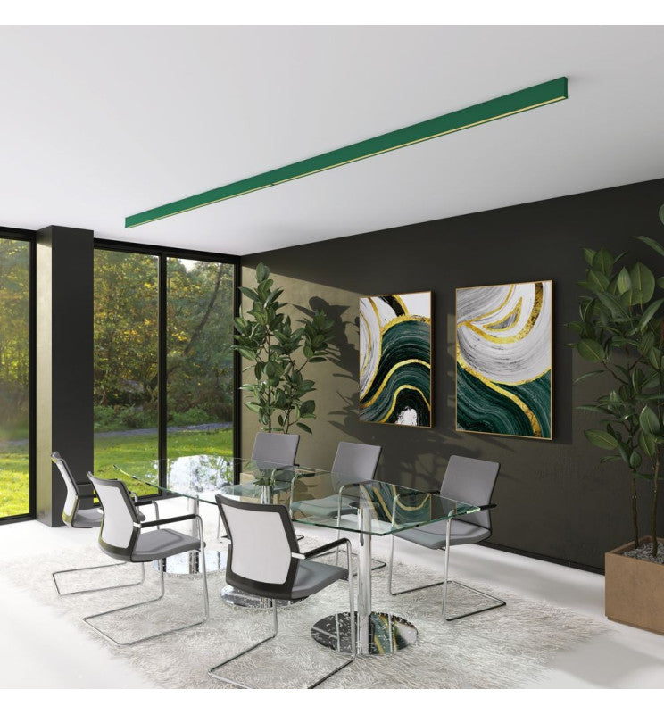 LED Linear Light LOLA Green 0.5m - 1m - 1.5m - 2m - Ceiling Light Fixtures - Linear Lights