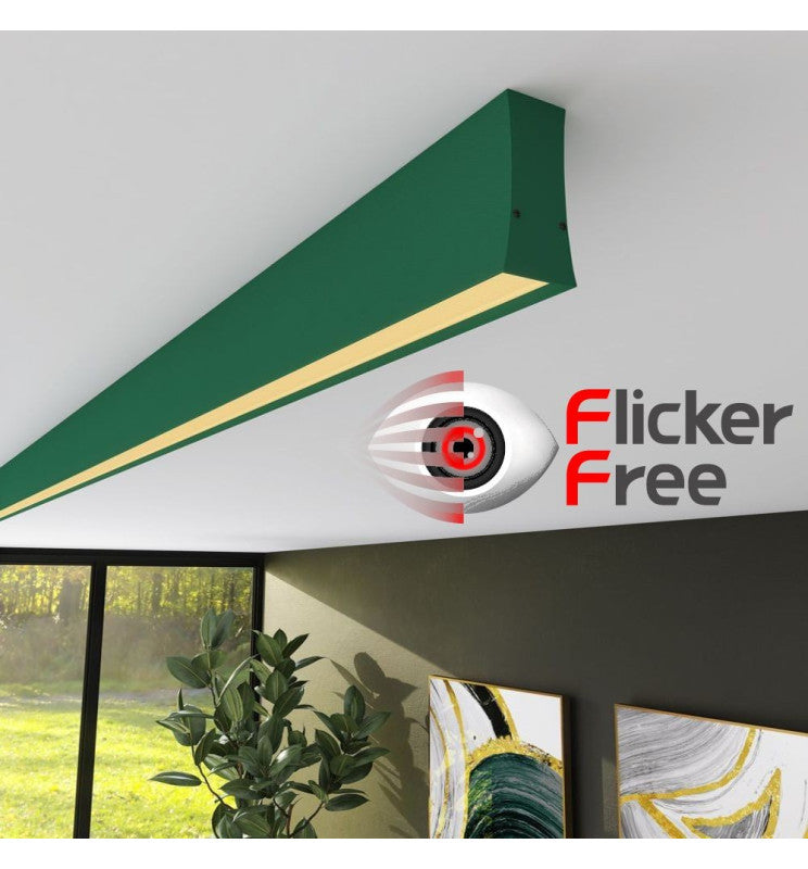 LED Linear Light LOLA Green 0.5m - 1m - 1.5m - 2m - Ceiling Light Fixtures - Linear Lights