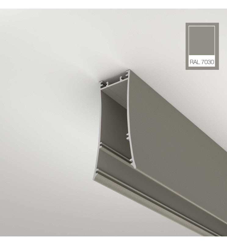 LED Linear Light LOLA Grey 0.5m - 1m - 1.5m - 2m - Ceiling Light Fixtures - Linear Lights