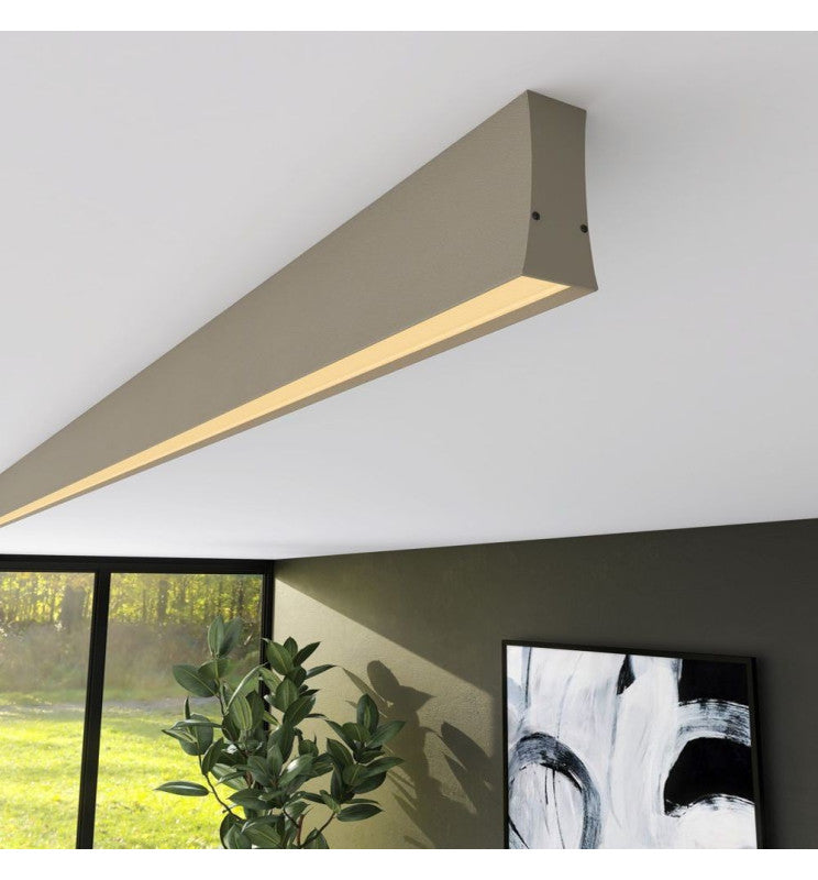 LED Linear Light LOLA Grey 0.5m - 1m - 1.5m - 2m - Ceiling Light Fixtures - Linear Lights
