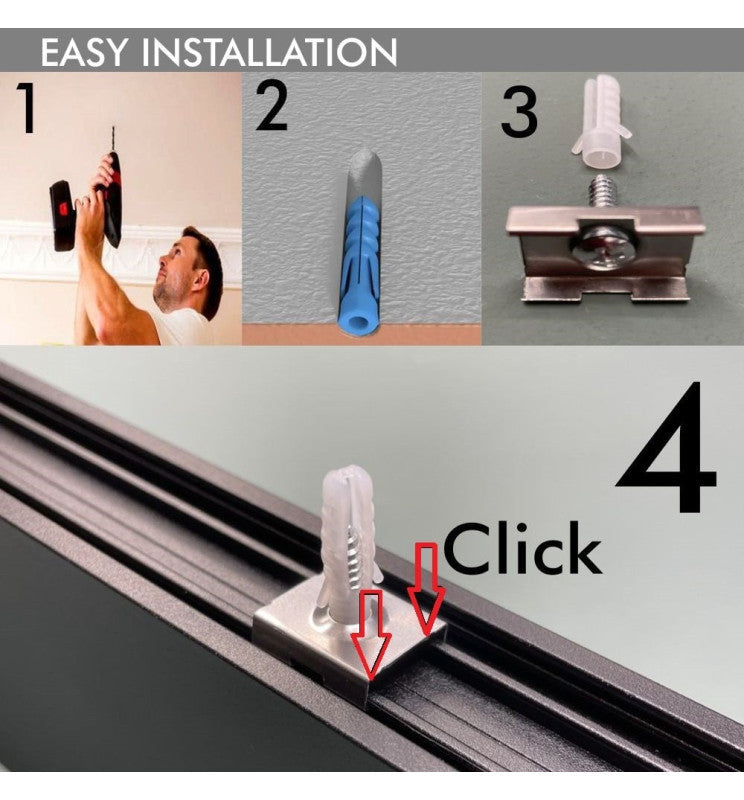 LED Linear Light LOLA Red 0.5m - 1m - 1.5m - 2m - Ceiling Light Fixtures - Linear Lights
