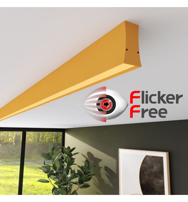 LED Linear Light LOLA Yellow 0.5m - 1m - 1.5m - 2m - Ceiling Light Fixtures - Linear Lights