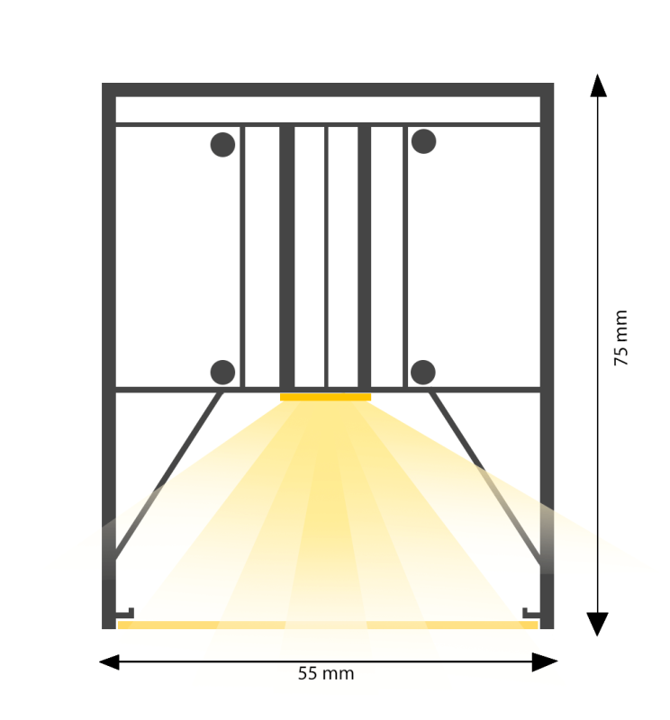 50W White Linkable Linear POLARIS LED Pendant Light 150cm 3 CCT