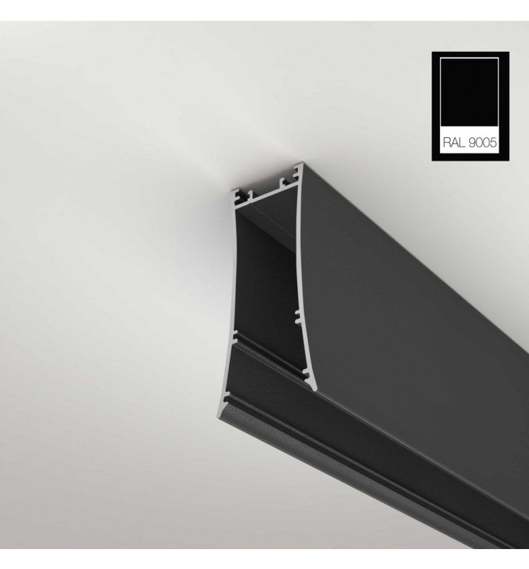 LED Linear Pendant Light LOLA Black 0.5m - 1m - 1.5m - 2m - Ceiling Light Fixtures - Linear Lights