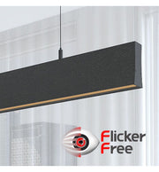 LED Linear Pendant Light LOLA Black 0.5m - 1m - 1.5m - 2m - Ceiling Light Fixtures - Linear Lights
