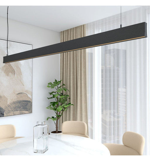 LED Linear Pendant Light LOLA Black 0.5m - 1m - 1.5m - 2m - Ceiling Light Fixtures - Linear Lights