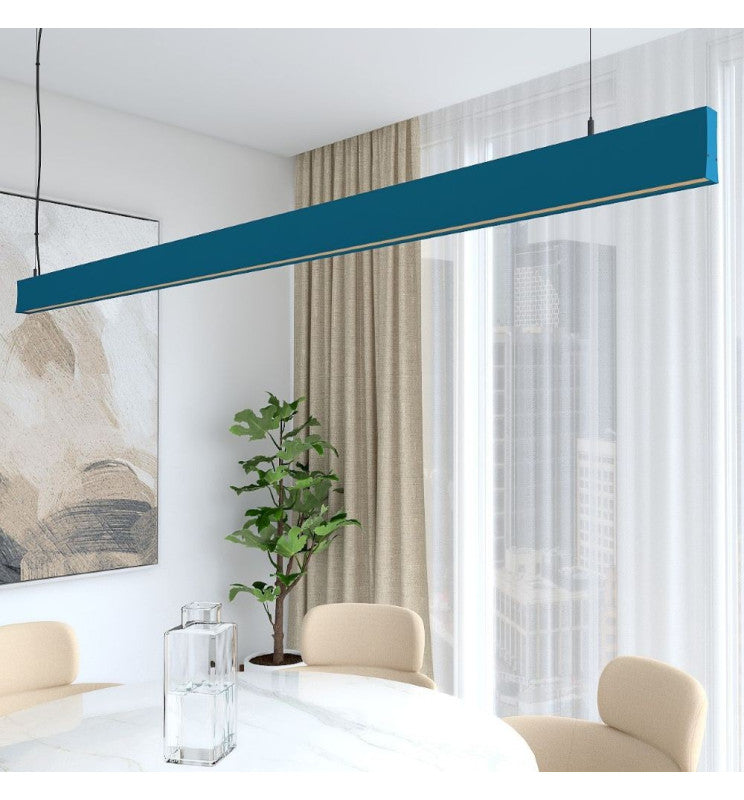 LED Linear Pendant Light LOLA Blue 0.5m - 1m - 1.5m - 2m