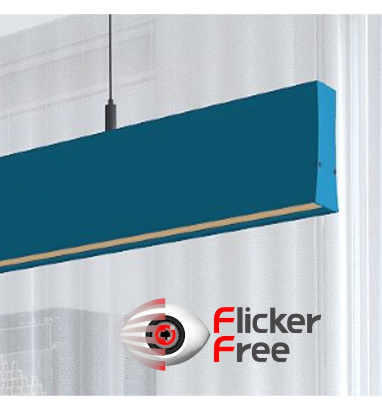 LED Linear Pendant Light LOLA Blue 0.5m - 1m - 1.5m - 2m