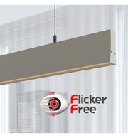 LED Linear Pendant Light LOLA Grey 0.5m - 1m - 1.5m - 2m - Ceiling Light Fixtures - Linear Lights