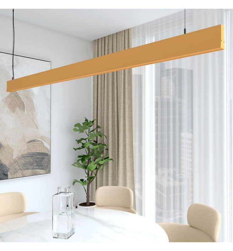 LED Linear Pendant Light LOLA Yellow 0.5m - 1m - 1.5m - 2m