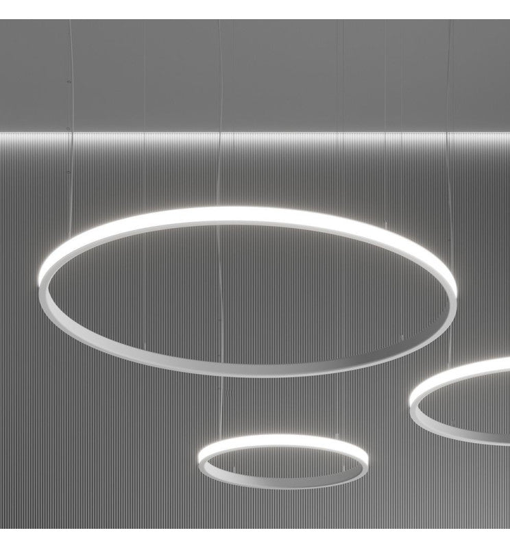 37W Circular SPACE VENUS LED Pendant Light in White 60cm - Ceiling Light Fixtures - Decorative Lighting
