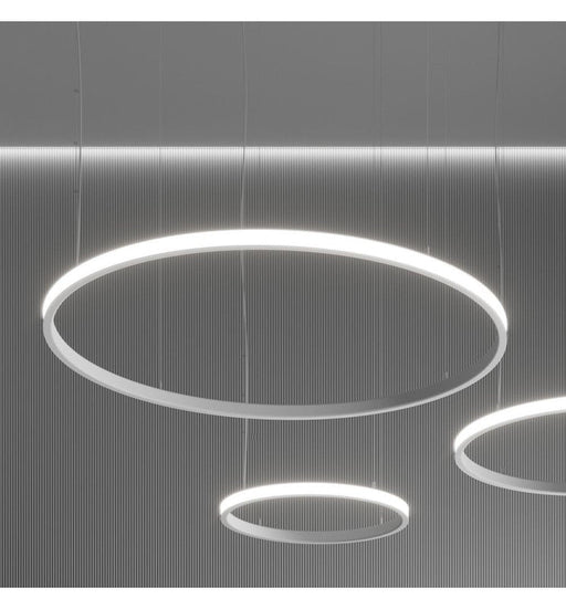 37W Circular SPACE VENUS LED Pendant Light in White 60cm - Ceiling Light Fixtures - Decorative Lighting