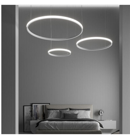 54W Circular SPACE VENUS LED Pendant Light in White 90cm - LED Pendant