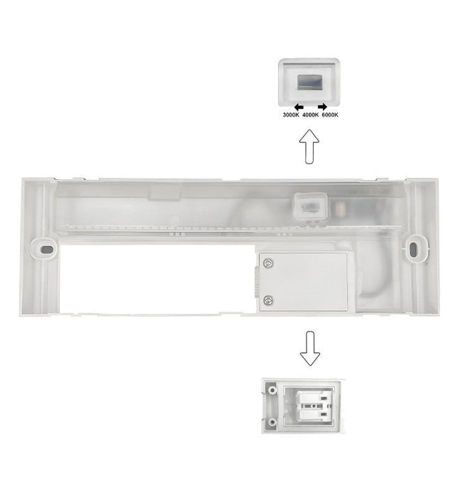 6W KOUVOLA LED Wall light White IP65 CCT