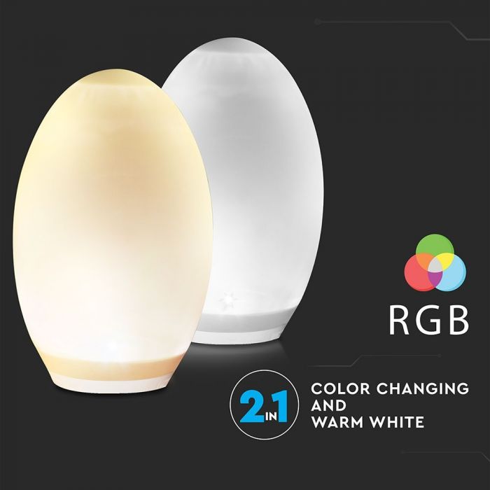 LED Solar Egg Light RGB+WW