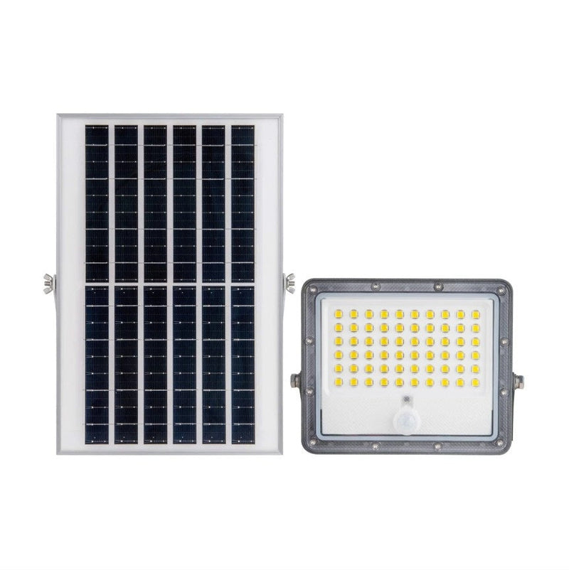 LED Solar Floodlight 1200Lm with PIR Motion Sensor and Remote Control 4000K IP65 - Flood & Spot Lights - Solar Lighting