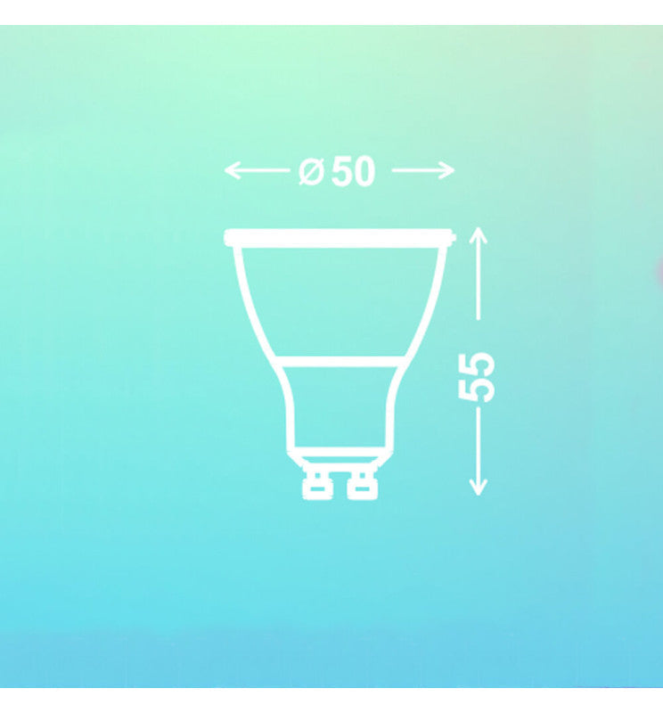 8W GU10 LED Bulb with Remote Control RGB 3000K - GU10 Bulb