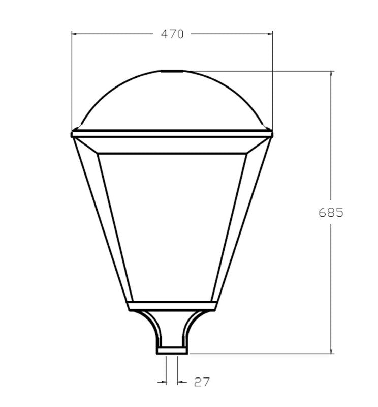 65W VILLA ELITE LED Streetlight with MOSO/PHILIPS/GXTronic Driver - LED Streetlight