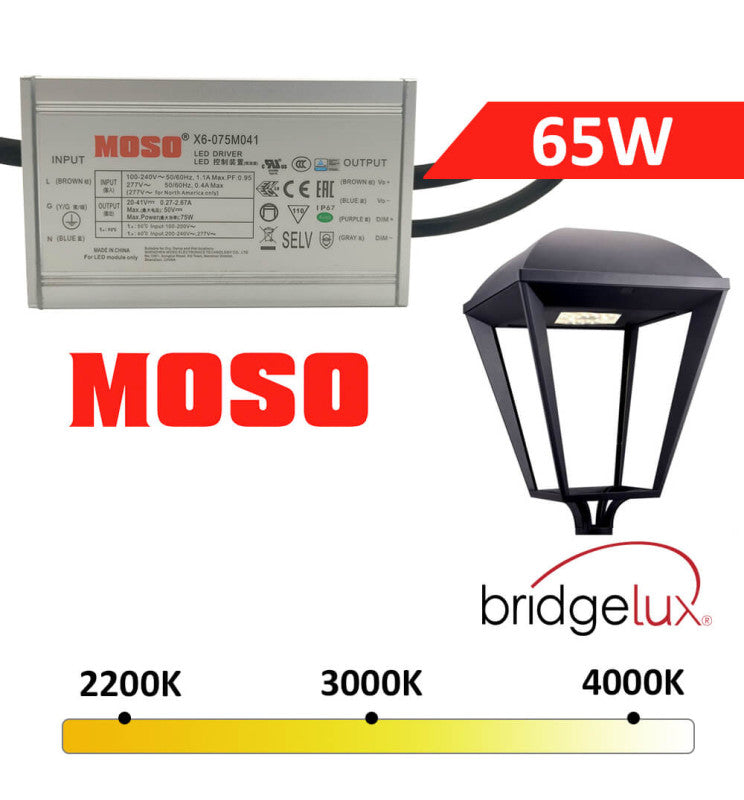 65W VILLA ELITE LED Streetlight with MOSO/PHILIPS/GXTronic Driver - LED Streetlight