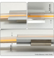 24V LED COB Strip 480 LED/m 1200Lm/M 12W/M CRI90 IP67 - 30m - LED Strip