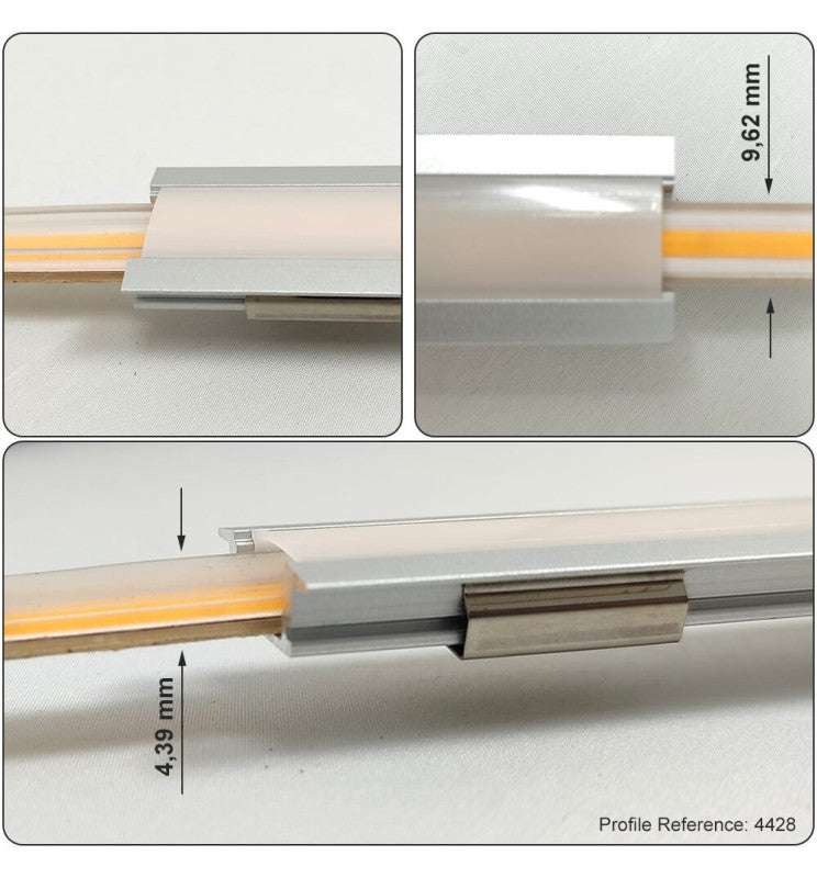 24V LED COB Strip 480 LED/m 1200Lm/M 12W/M CRI90 IP67 - 30m - LED Strip