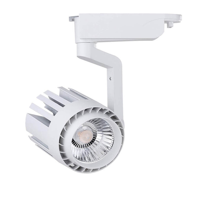 30W Single Phase NORA LED Track Light 4000K White - LED Tracking Light