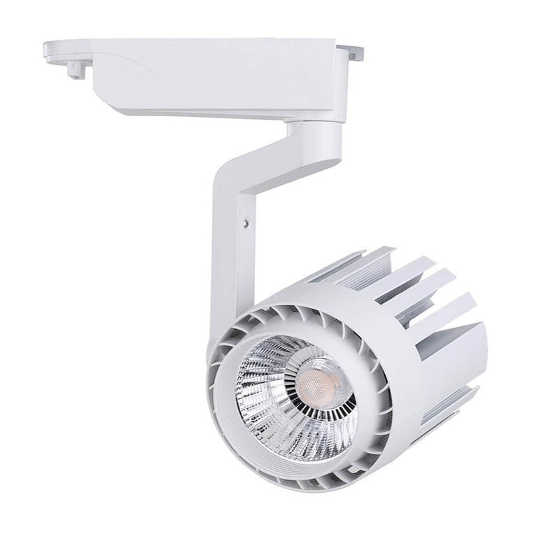 30W Single Phase NORA LED Track Light 4000K White - LED Tracking Light