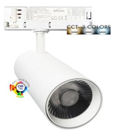 40W to 26W 3 Phase NEW MAYA LED Track Light White 3 CCT - LED Tracking Light