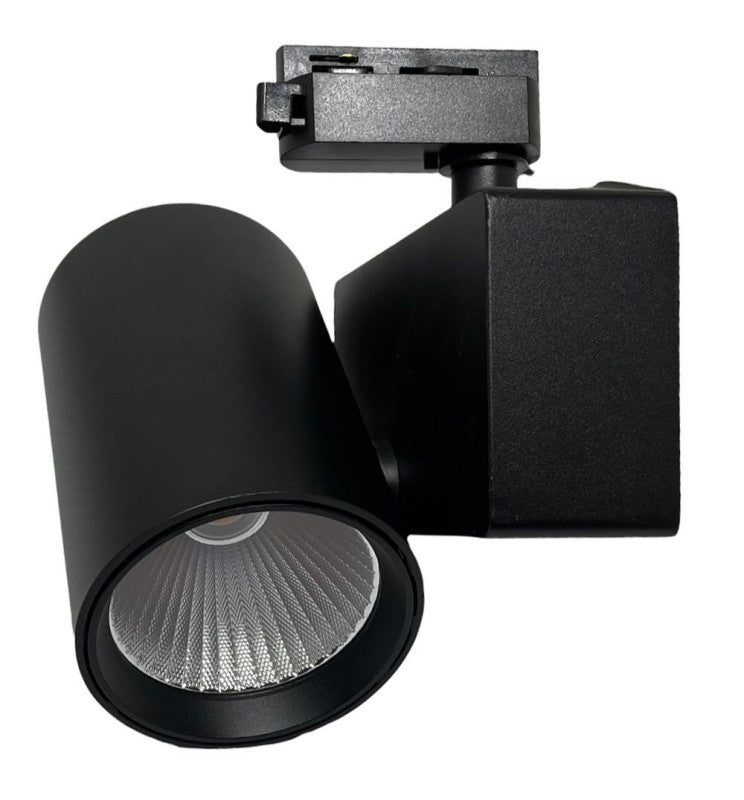 40W Single Phase MADRID LED Track Light Black