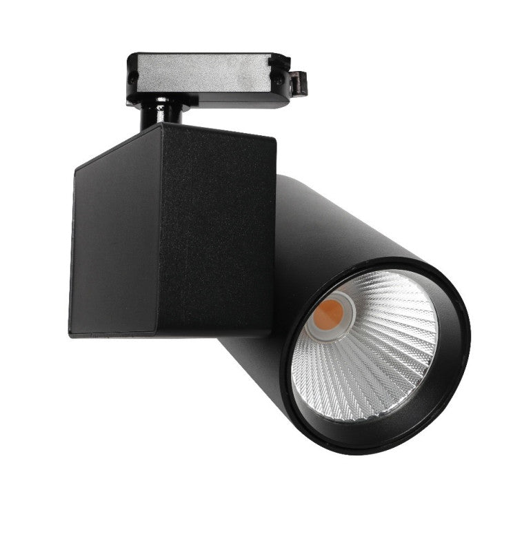 40W Single Phase MADRID LED Track Light Black