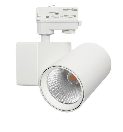 40W 3 Phase MADRID LED Track Light White 4000K - LED Tracking Light