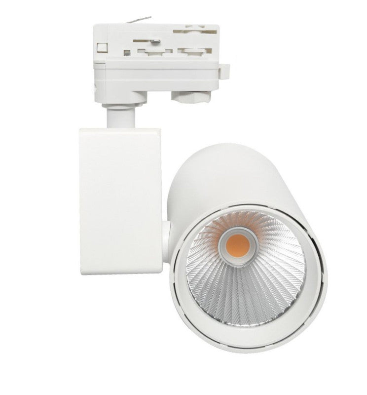40W 3 Phase MADRID LED Track Light White 4000K - LED Tracking Light