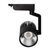 40W Single Phase PISA LED Track Light in Black 4000K - LED Tracking Light