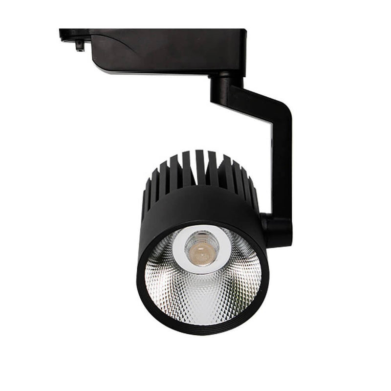 40W Single Phase PISA LED Track Light in Black 4000K - LED Tracking Light