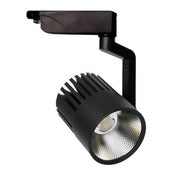 40W Single Phase PISA LED Track Light in Black 4000K - LED Tracking Light