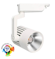 40W Single Phase PISA LED Track Light in White 4000K - LED Tracking Light