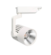 40W Single Phase PISA LED Track Light in White 4000K - LED Tracking Light