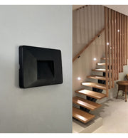 3W Rectangular LED Wall Light Black IP65 - LED Wall light