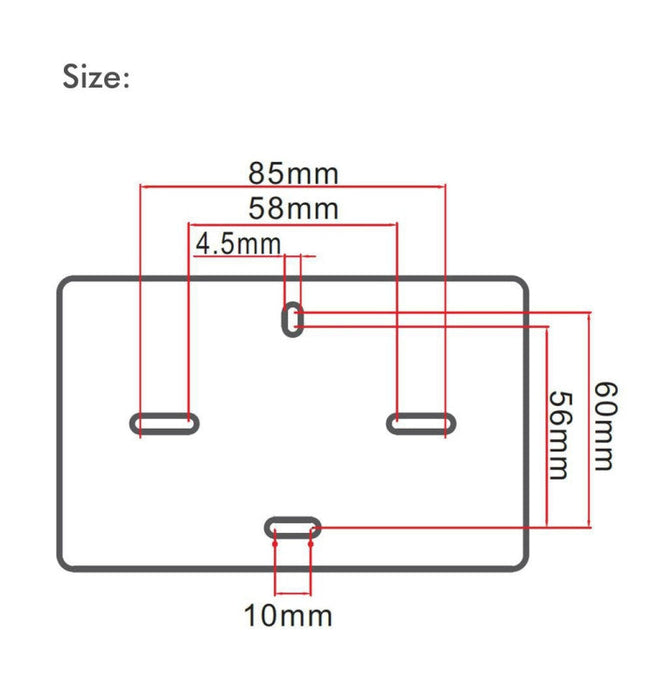 3W Rectangular LED Step-Wall Light BLACK IP65