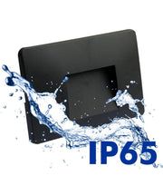 3W Rectangular LED Wall Light Black IP65 - LED Wall light