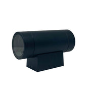 Outdoor and Indoor Cylindrical LED Wall Light for GU10 in Black - LED Wall lighting