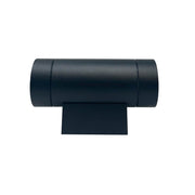 Outdoor and Indoor Cylindrical LED Wall Light for GU10 in Black - LED Wall lighting