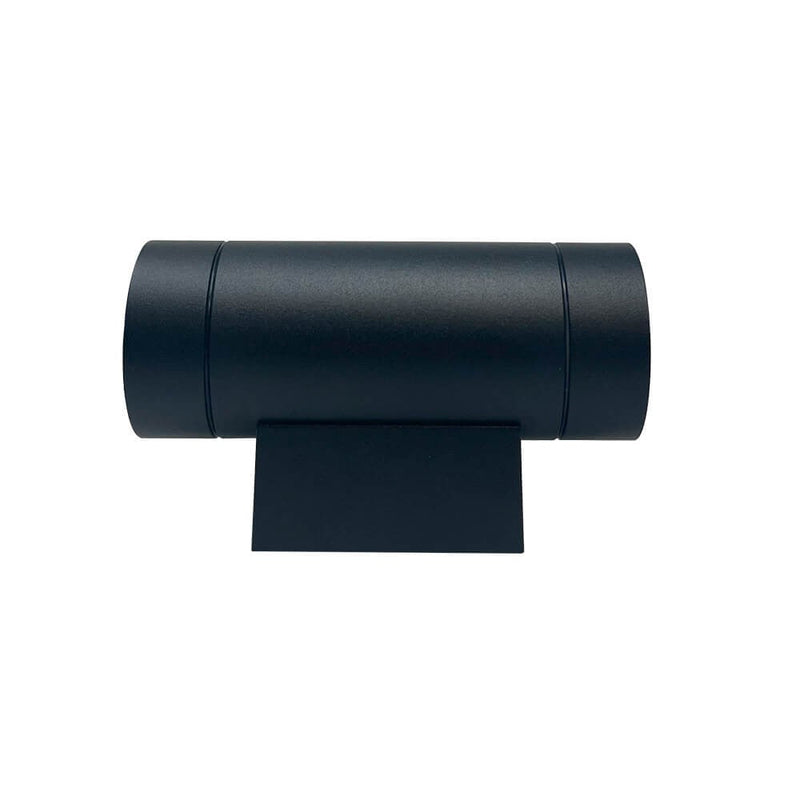 Outdoor and Indoor Cylindrical LED Wall Light for GU10 in Black - LED Wall lighting