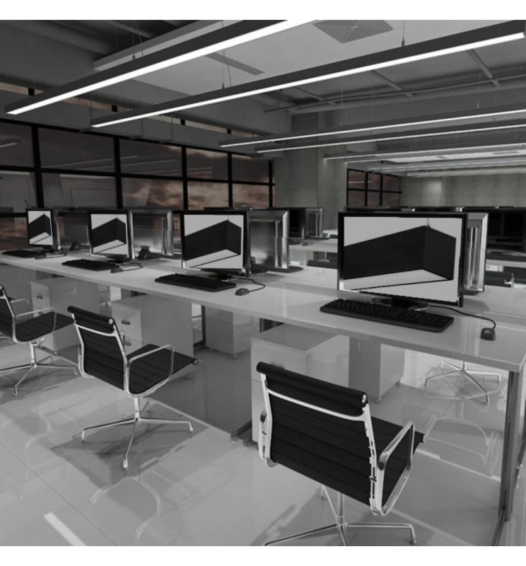 MUNICH LED Pendant Light Black 0.5m 1m 1.5m 2m - LED lineal light