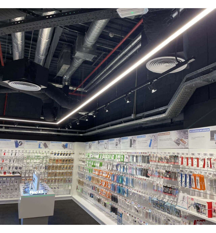 MUNICH LED Pendant Light Black 0.5m 1m 1.5m 2m - LED lineal light